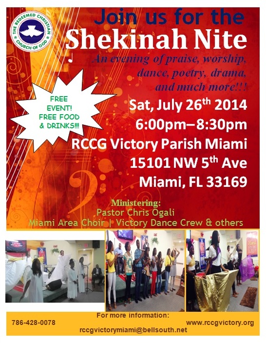 July 2014 Shekinah Nite